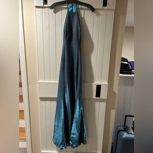 Sherri Hill blue sparkly prom dress size 4